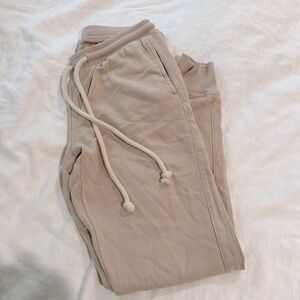 Nude Jogger Pants with Drawstring